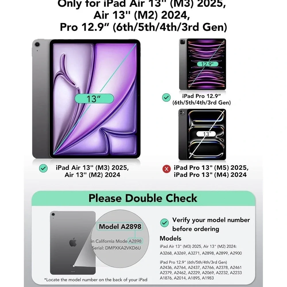 ESR Magnetic Keyboard Case Rebound Series‎ For iPad Air 13